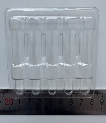PET Prodotti fragili vassoio di imballaggio bottiglia di vetro vassoio fisso di imballaggio iniezione acqua 1ml 2ml 5ml 10ml 5 pacchetti