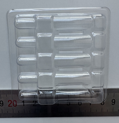 PET Prodotti fragili vassoio di imballaggio bottiglia di vetro vassoio fisso di imballaggio iniezione acqua 1ml 2ml 5ml 10ml 5 pacchetti