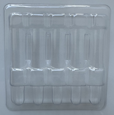 PET Prodotti fragili vassoio di imballaggio bottiglia di vetro vassoio fisso di imballaggio iniezione acqua 1ml 2ml 5ml 10ml 5 pacchetti