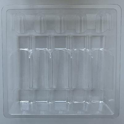PET Prodotti fragili vassoio di imballaggio bottiglia di vetro vassoio fisso di imballaggio iniezione acqua 1ml 2ml 5ml 10ml 5 pacchetti