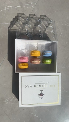 12 Macaroons Gift Box Packaging Boutique Cartone Dessert Packaging Personalizzato
