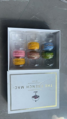 12 Macaroons Gift Box Packaging Boutique Cartone Dessert Packaging Personalizzato