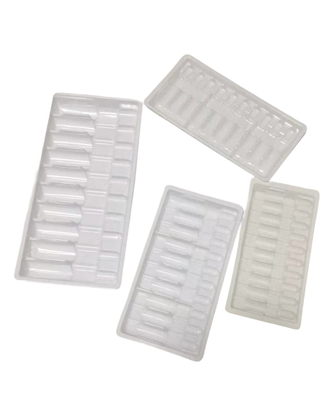 Iniezione di acqua in vassoio per ampolle di medicinali in PET 1 ml ~ 10 ml