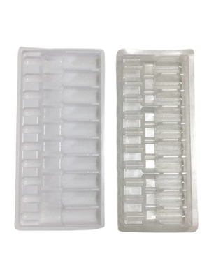 Iniezione di acqua in vassoio per ampolle di medicinali in PET 1 ml ~ 10 ml