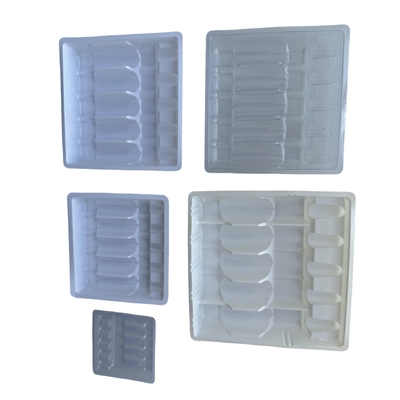 PET10ml imballaggio scatola di plastica vassoio ampolla personalizzato prodotti chiave di sicurezza vassoio ampolla personalizzato