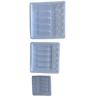 PET10ml imballaggio scatola di plastica vassoio ampolla personalizzato prodotti chiave di sicurezza vassoio ampolla personalizzato