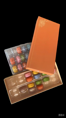 Patent Food Grade Plastic Macaron Box Snap-On Closure per un deposito conveniente e sicuro dei macaroni