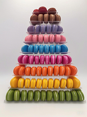 Stand di esposizione Macaron 13 piani Macaron display stand 13 piani Macaron display stand Multiuso Macaron display stand Multiuso Macaron tower