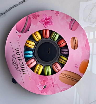 33 12 24 Capo superiore e inferiore Macaroons confezionamento vassoio di plastica Macaroons display stand