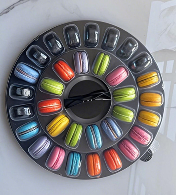 33 12 24 Capo superiore e inferiore Macaroons confezionamento vassoio di plastica Macaroons display stand