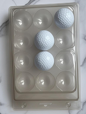 12 palle da golf imballaggio trasparente scatola di plastica imballaggio palla da golf imballaggio