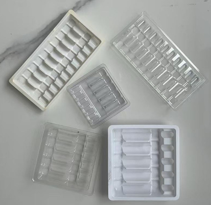 Custom 5 * 5 ml Ampolette di plastica all' interno 2 * 10 ml Acqua per iniezione Liquido orale Xylin Bottiglia vassoio Blister Box