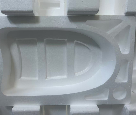 Imballaggio in plastica di polistirolo bianco con inserti di gomma EPS