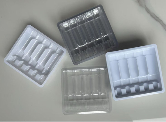 Vassoio per la bottiglia dell' ampolla personalizzato, imballaggio medico Blister usa e getta 5 ml imballaggio 5 ml imballaggio dell' ampolla 5 ml imballaggio della medicina 5 ml