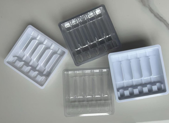 Custom 5 * 5 ml Ampolette di plastica all' interno 2 * 10 ml Acqua per iniezione Liquido orale Xylin Bottiglia vassoio Blister Box
