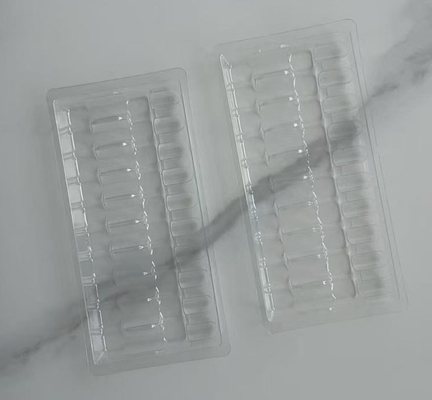 Custom 5 * 5 ml Ampolette di plastica all' interno 2 * 10 ml Acqua per iniezione Liquido orale Xylin Bottiglia vassoio Blister Box