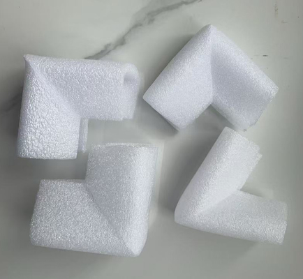 Epe pearl cotone di angolo di protezione rivestimento di carta di schiuma a forma speciale perla cotone assorbente di urti interno scatola di imballaggio flocking