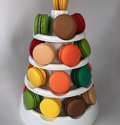 Sicurezza alimentare PET trasparente Macaroon Box Cake Roll Snow Crisp Biscotti da forno Pasticceria
