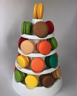 Sicurezza alimentare PET trasparente Macaroon Box Cake Roll Snow Crisp Biscotti da forno Pasticceria