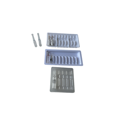 Non tossico 1 ml ~ 10 ml Ampolata PET vassoio per l' iniezione di acqua