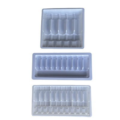 Personalizzazione del vassoio per ampule PET all'ingrosso 1ml 2ml 5ml 10ml Personalizzazione del vassoio per ampule Multipli specifiche