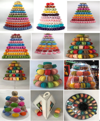 Nuovo design 10 Tier Macaron Tower vassoio per cibo usa e getta