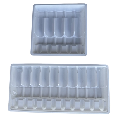 Confezione di vassoi per ampolle di PET farmaceutici 1ml 2ml 5ml 10m per iniezione d'acqua