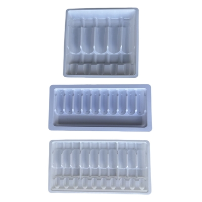 Confezione di vassoi per ampolle di PET farmaceutici 1ml 2ml 5ml 10m per iniezione d'acqua