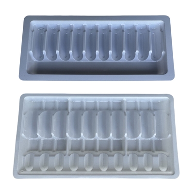 Confezione di vassoi per ampolle di PET farmaceutici 1ml 2ml 5ml 10m per iniezione d'acqua