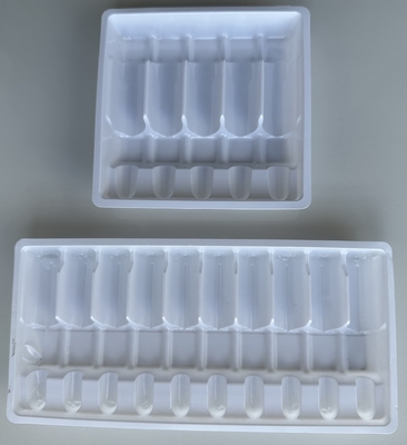 Individuazione del vassoio per ampolle farmaceutiche in PET 1ml 2ml 5ml 10m vassoio per iniezioni d'acqua
