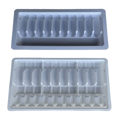 Individuazione del vassoio per ampolle farmaceutiche in PET 1ml 2ml 5ml 10m vassoio per iniezioni d'acqua