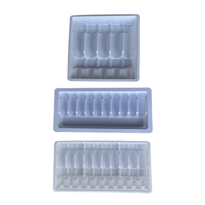 Individuazione del vassoio per ampolle farmaceutiche in PET 1ml 2ml 5ml 10m vassoio per iniezioni d'acqua