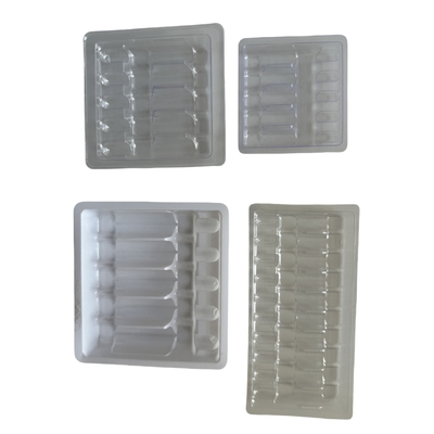 Confezione del vassoio a vuoto personalizzato 1ml 2ml 5ml 10ml vassoio per iniezione di ampule di acqua PET