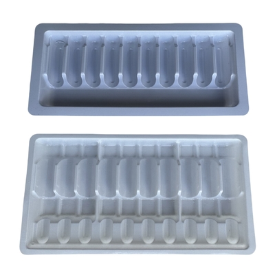Confezione del vassoio a vuoto personalizzato 1ml 2ml 5ml 10ml vassoio per iniezione di ampule di acqua PET