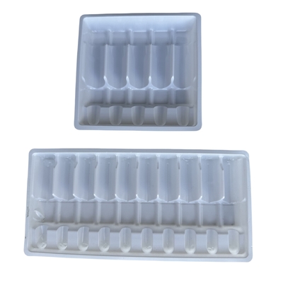 Confezione del vassoio a vuoto personalizzato 1ml 2ml 5ml 10ml vassoio per iniezione di ampule di acqua PET