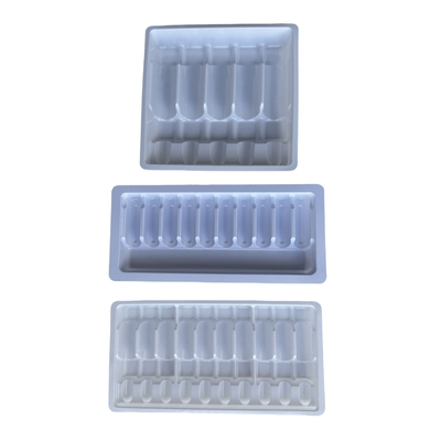 Confezione del vassoio a vuoto personalizzato 1ml 2ml 5ml 10ml vassoio per iniezione di ampule di acqua PET