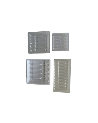 Imballaggio su supporto per bolle per iniezione d' acqua 1 ml 2 ml 5 ml 10 ml supporto per ampule PET
