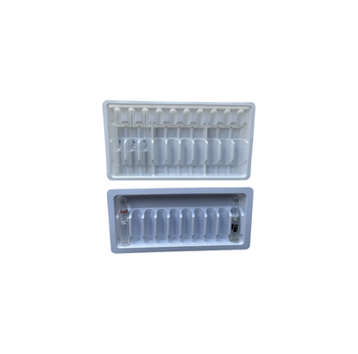 Blister Tray Packaging For Medicine Water Injection 1ml 2ml 5ml 10ml PET Ampoule Tray Personalizzazione