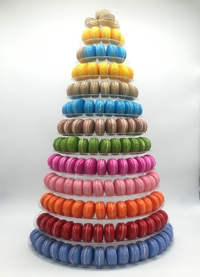 Nuovo design 10 Tier Macaron Tower vassoio per cibo usa e getta