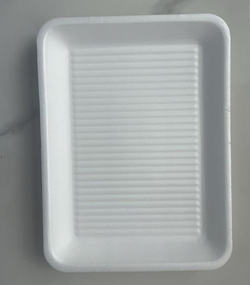 Vaschette per alimenti freschi quadrate in EPS, scatole monocompartimento per atmosfera modificata, vaschette per alimenti freschi