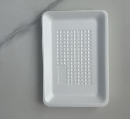 Vaschette per alimenti freschi quadrate in EPS, scatole monocompartimento per atmosfera modificata, vaschette per alimenti freschi