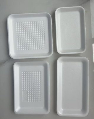 Vaschette per alimenti freschi quadrate in EPS, scatole monocompartimento per atmosfera modificata, vaschette per alimenti freschi