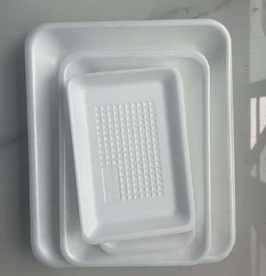 Pallet usa e getta in plastica nera per prodotti freschi nei supermercati Piatti rettangolari usa e getta per verdura e frutta per uso alimentare