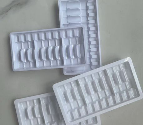 Vassoio personalizzato da 10 ampolle sigillate da 2 ml per confezionamento farmaci