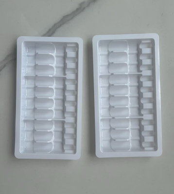 Vassoio personalizzato da 10 ampolle sigillate da 2 ml per confezionamento farmaci