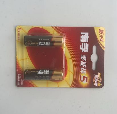 Imballaggio blister in plastica trasparente resistente di dimensioni personalizzate per batterie e palline da golf