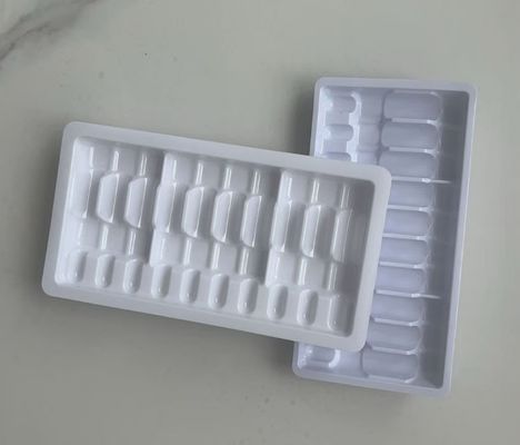 Custom 2ml Ampoule Packaging Tray 14.3x7.3cm Cardboard Embossing