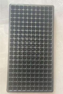 50-cell Black Plastic Seedling Tray 2mm Thick for Forest Tree and Plant Nursery