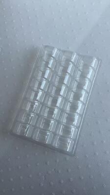 24 CAVITY Macaron Tray con materiale PET alimentare per imballaggi riutilizzabili di macaroni