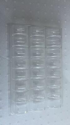 24 CAVITY Macaron Tray con materiale PET alimentare per imballaggi riutilizzabili di macaroni